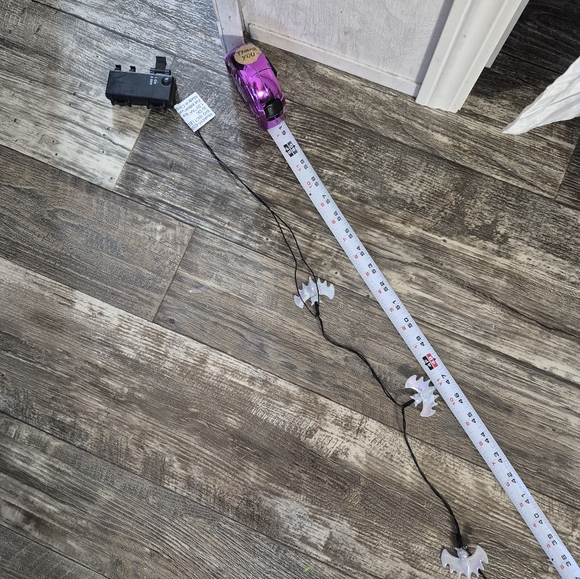 Spirit Halloween LED Bats String Lights Goth Bat Party Lights Purple - Picture 9 of 12